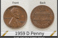 Penny 1959 D Copper