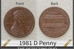 Penny 1981 D Copper