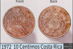 10 Centimos Costa Rica 1972
