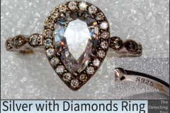 Ring Silver Diamonds