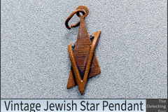 Vintage Jewish Star Pendant
