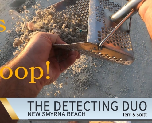 s01 e06 - It's in the scoop! Rings! Coins! Beach Metal Detecting New Smyrna Beach