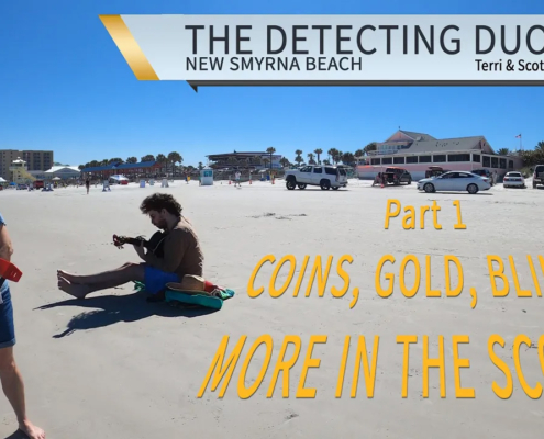 S01 E08 - More in the scoop! Coins, Gold, Bling! Beach Metal Detecting New Smyrna Beach