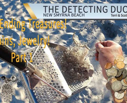 s01 e10 - Never Ending Treasures! Coins, Jewelry! Beach Metal Detecting New Smyrna Beach