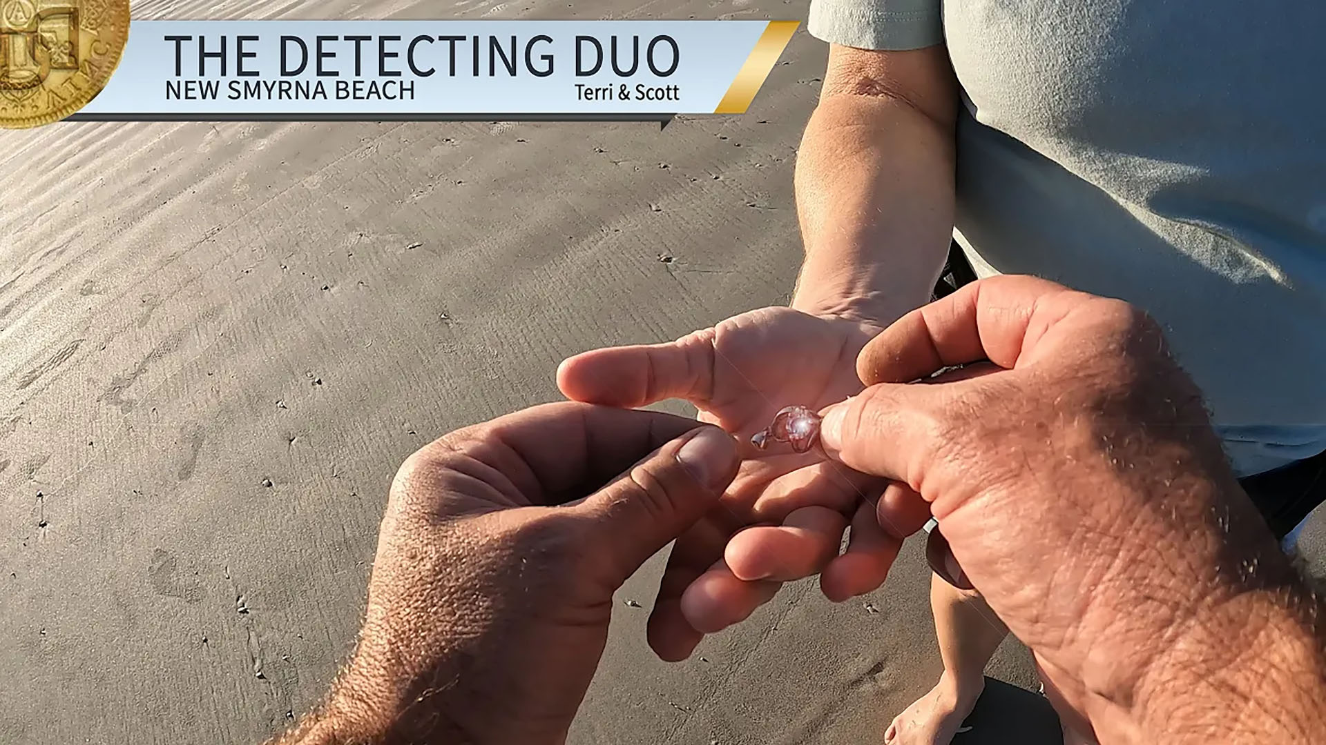 S02 E04 - Weird Find, Jewelry, Coins Metal Detecting New Smyrna Beach Kind of Day