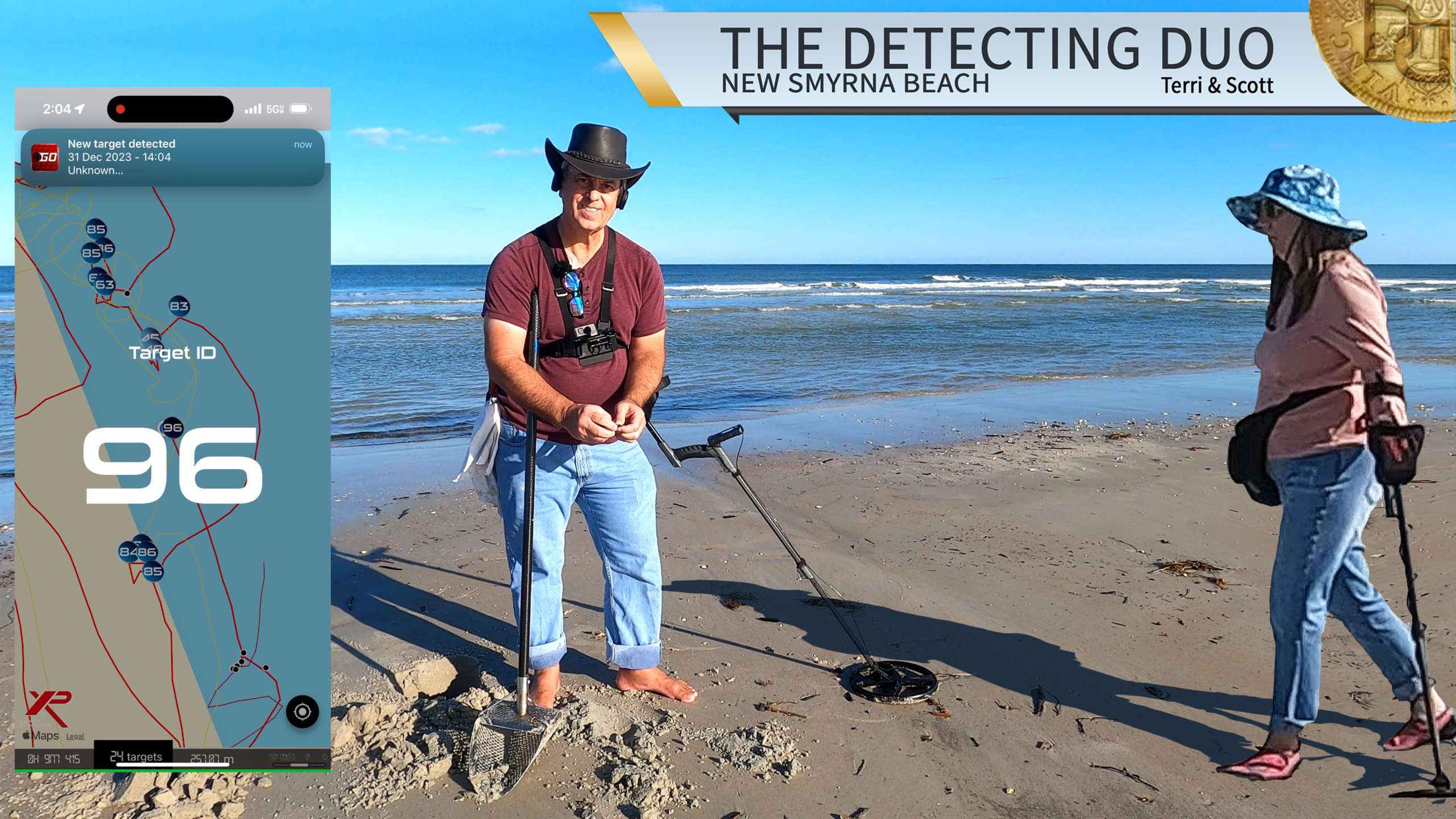 S02 E55 Rings and Things Last Day of Year 2023 Metal Detecting New Smyrna Beach Florida