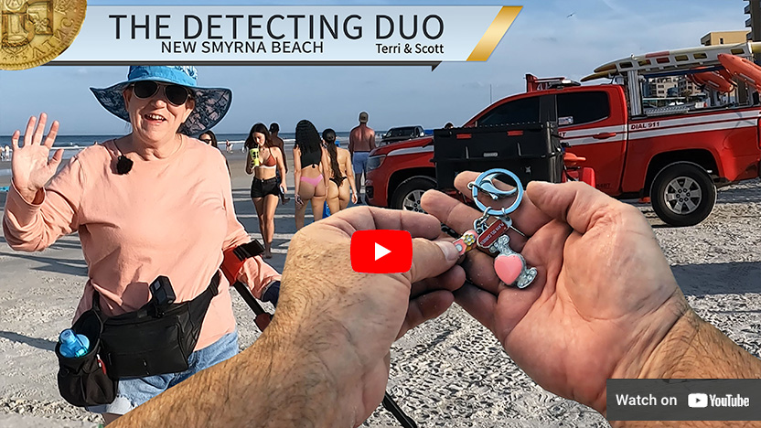 S03 E11 Beach Metal Detecting Spring Break New Smyrna Beach Florida