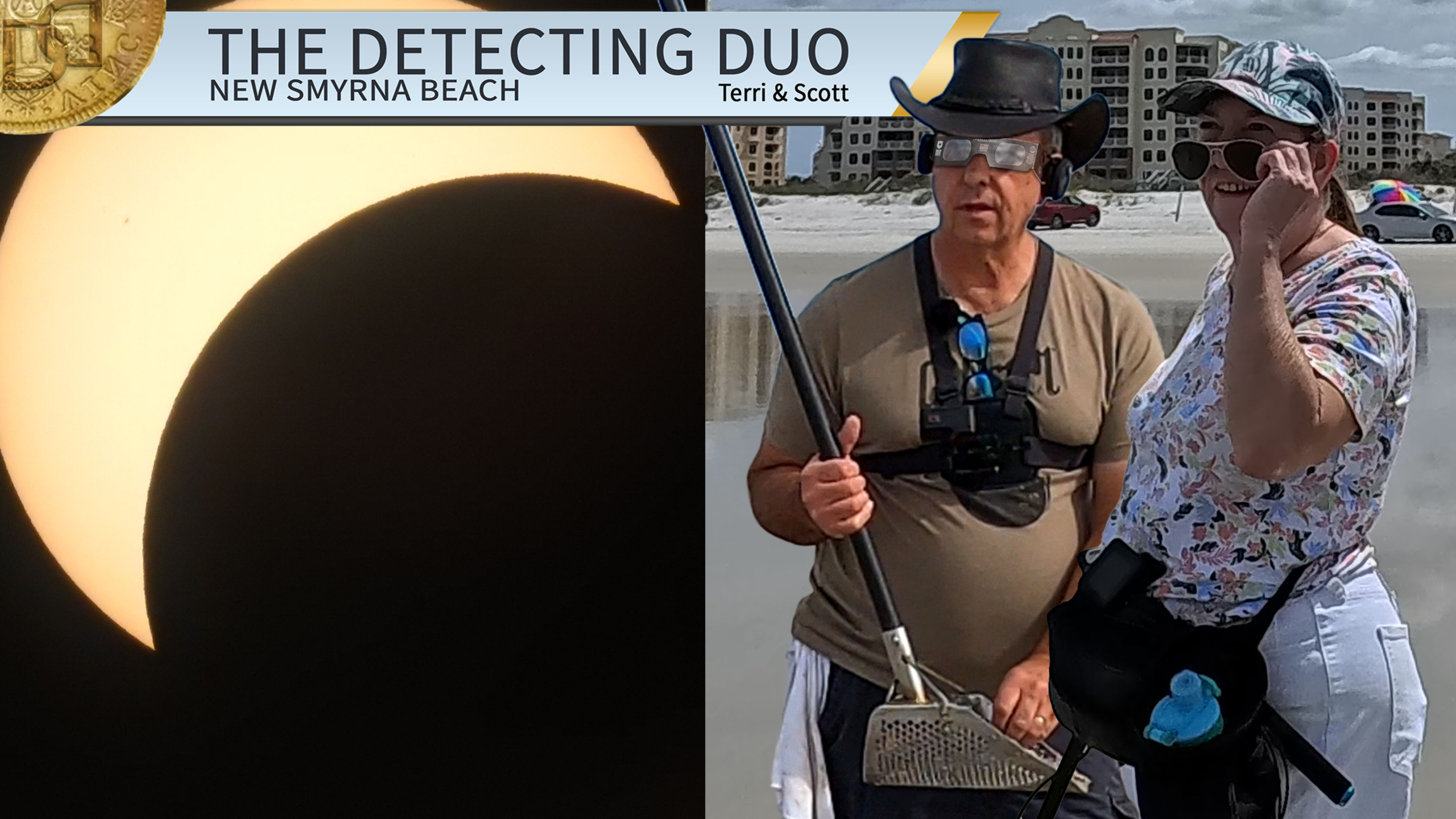 S03 E14 Solar Eclipse Metal Detecting New Smyrna Beach Florida