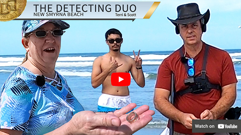 S03 E17 Got Photo Bombed Metal Detecting New Smyrna Beach Florida | The Detecting Duo