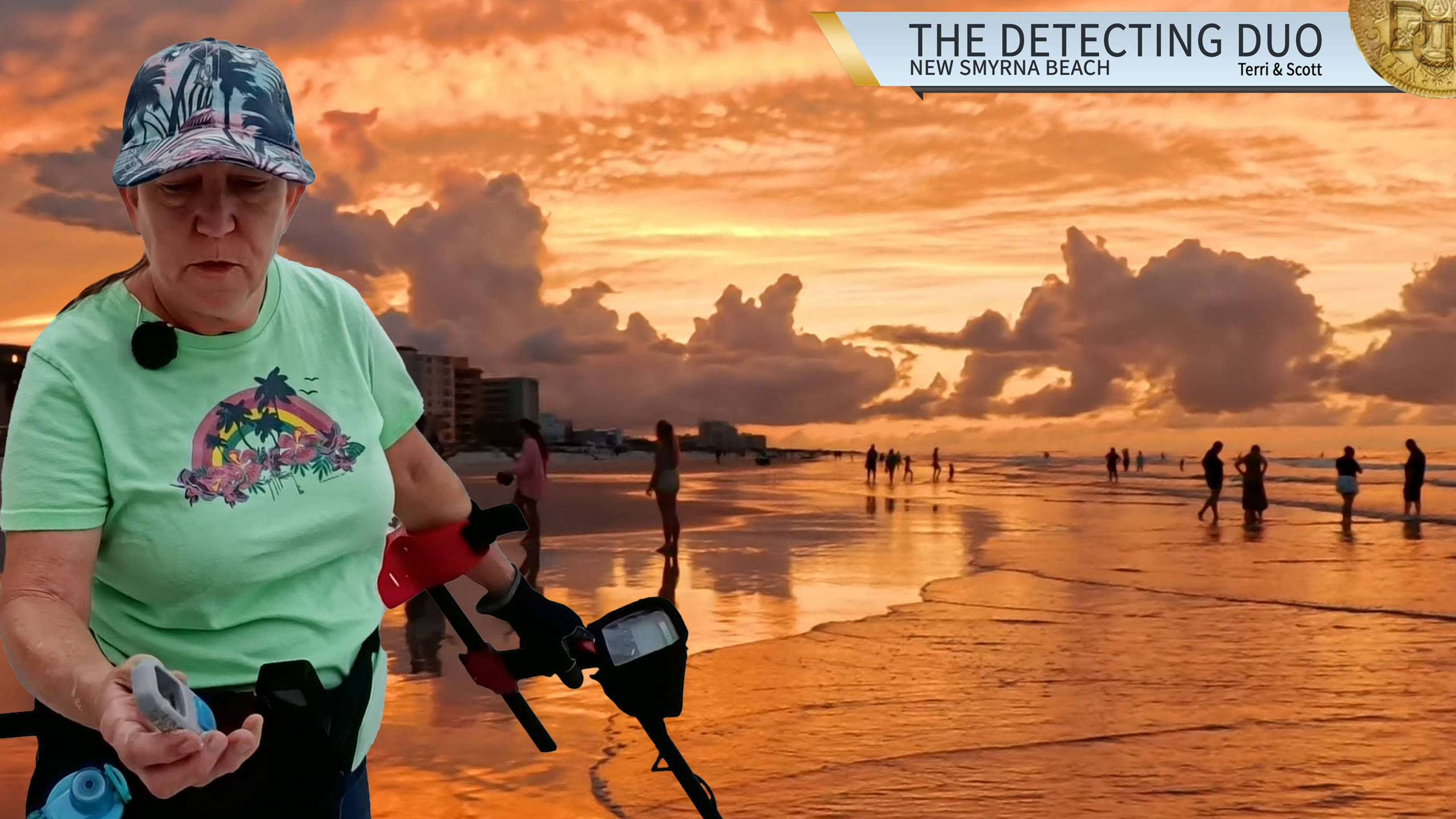 S03 E25 Saharan Dust Sunset Beach Metal Detecting New Smyrna Beach Florida
