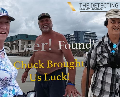 S03 E38 Beach Metal Detecting Florida New Smyrna Beach Florida - Chuck Luck