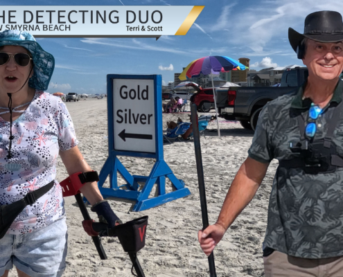 S03 E41 Beach Metal Detect Florida New Smyrna Beach - Earrings, Cool Coins