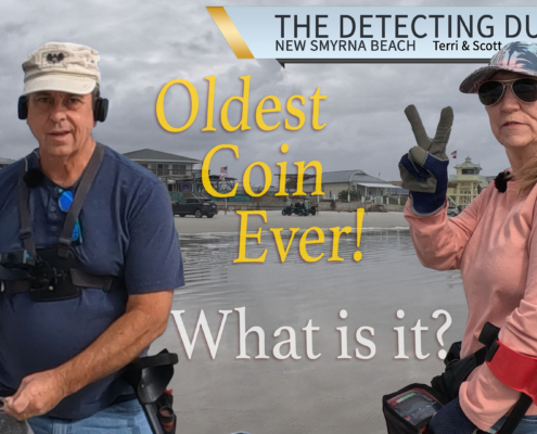 S03 E50 Oldest Silver Coin Ever! Beach Metal Detecting Florida