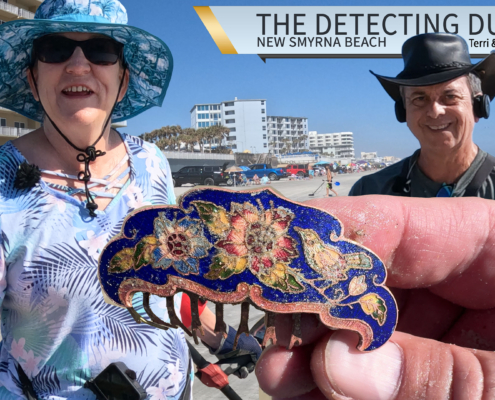 S04 E07 Silver Ring Found and Vintage Cloisonne Metal Detecting Florida