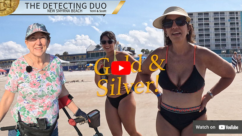 S04 E21 Gold & Silver & Coin Spills Metal Detecting Daytona Beach Florida