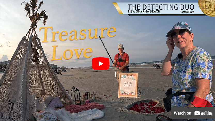 S04 E22 Treasure Love Metal Detecting New Smyrna Beach Florida