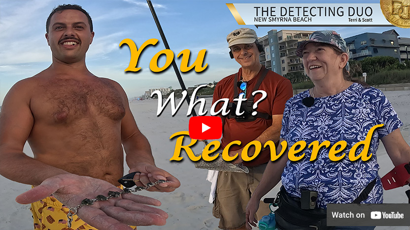 S04 E25 Silver Bracelet Recovered Metal Detecting New Smyrna Beach Florida
